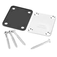 thumbnail image 4 of ZheElen Stainless guitar neck joint plate Electric Guitar Neck Joint Board 4 Holes with Screws Pattern Random 1PCS 1Set, 4 of 6