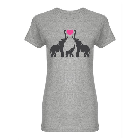 Family Of Elephants Shaped Tee Women's -Image by Shutterstock