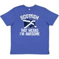 thumbnail image 3 of Inktastic Scottish Pride Scotland Flag Youth T-Shirt, 3 of 5