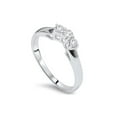 thumbnail image 4 of 14K 1/4ct Diamond Wedding Anniversary Curved Guard Ring, 4 of 4