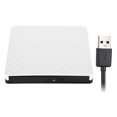 thumbnail image 2 of DVD Writer, Lecteur Optique, USB3.0 Blanc Plug and Play Tout-en-un pour Ordinateur Portable pour XP, pour WIN7, pour WIN8, pour OS 8.6 Ou Plus pour Ultrabook Blanc, 2 of 7