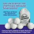 thumbnail image 2 of Wool Dryer Balls Laundry Reusable - Odor Eliminating Dryer Laundry Balls with Silver Technology - Natural Fabric Softener and Static Reducer, Reduce Drying Time and Energy Costs - 6 Pack, 2 of 3