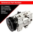 thumbnail image 5 of CCIYU AC Compressor Pump for N-issan Sentra Altima 2007-2011 CO 10886C Auto Repair Compressors Assembly, 5 of 7