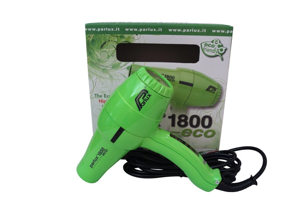Parlux 1800 Eco Edition Green Hair Hair Dryer FOR EUROPE/UK USE ONLY -  Walmart.com