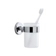 thumbnail image 1 of Blomus 68930 Wall Mounted Toothbrush Holder Frosted Glass, Polished, 1 of 1