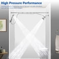 thumbnail image 4 of Ultrimkit Double Shower Head for Couple, High Pressure Dual Showerhead Combo, Adjustable Height Shower Rod, 5-Setting Handheld Shower Head, 5-Setting Handheld Shower Head, Chrome, 4 of 9