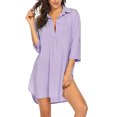 thumbnail image 1 of Askfv Mujer Cubren La Camisa Con Cuello En V Traje De Baño Playa Bikini Ropa De Playa Traje De Baño Vestido De Playa Askfv NX489VT-L, 1 of 5