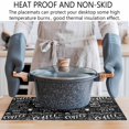 thumbnail image 5 of Placemats Set of 4, Black Coffee Woven Placemat, Linen Place Mats for Kitchen/Dining Tables, Farmhouses Modern Simple Cup Plants Washable Table Mats for Party, 5 of 8