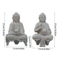 thumbnail image 3 of Buddhas Statue with Solar Light Home Garden Decors Sitting Meditating Buddhas Figurines for Outdoor Yard Ornaments, 3 of 20