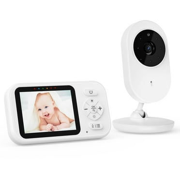 Askmuse 2.8" Baby Monitor with Camera and Audio, No WiFi Portable Baby Camera Monitor with Night Vision, VOX, Two-Way Talk, 6 Lullabies, Temperature Sensor, Plug and Play, for Travel, Room, Pet