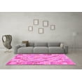 thumbnail image 3 of Ahgly Company Indoor Round Abstract Pink Contemporary Area Rugs, 6' Round, 3 of 4