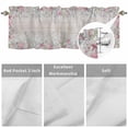 thumbnail image 4 of Curtain Valance for Windows, Pink Starfish Summer Beach Shell Kitchen Valances Rod Pocket Short Curtains, Country Wooden Plank Window Valance for Bedroom Bathroom Living room 54x18in, 4 of 9