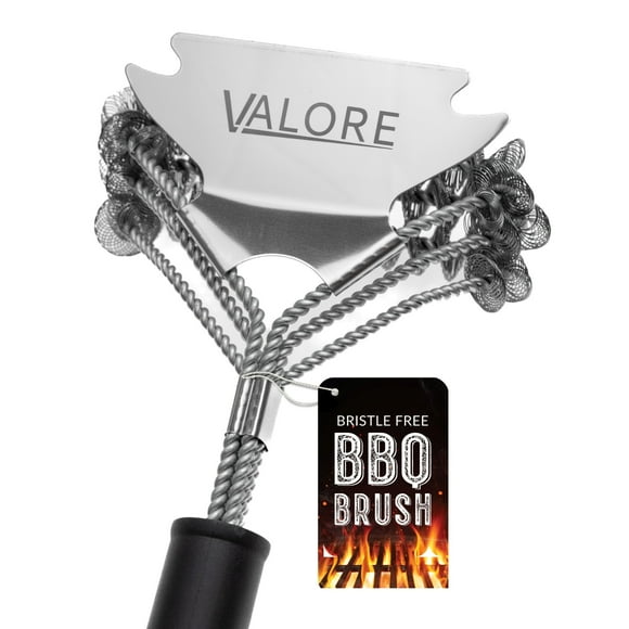 Valore Brosse à Barbecue Sans Poils avec Grattoir, Crochet de Suspension et Cadeau de Fête des Pères Inclus
