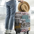 thumbnail image 3 of World Road Signs Elastic Travel Suitcase Cover - Washable Luggage Covers Suitcase Protector Fit 26-28in Luggage Cover, 3 of 6
