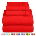 thumbnail image 1 of Nestl Ensemble de Draps Simple TG, Ensemble de Draps de Lit 4 Pcs en Microfibre 1800 Series à Poches Profondes, 1 of 7