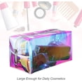 thumbnail image 4 of 1Pack Clear Iridescent Holographic Makeup Bag, Glitter Travel Cosmetic Pouches Toiletry Bag ,with Zipper Toiletry Organizer Case for Purse ,Beach ,Gift, 4 of 8
