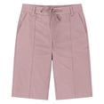 thumbnail image 7 of Byworldtasic Bermuda Shorts for Women Trendy High Waist Knee Length Chino Long Shorts Drawstring Summer Casual Short, 7 of 7