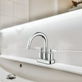 thumbnail image 4 of Homewerks Worldwide 242098 HomePointe Mid Arch Lavatory Faucet with 2 Handle - Chrome, 4 of 6