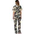 thumbnail image 3 of TSOVTHRID Rainbow Daisy Cherry Lips Print Pajama Set for Women Button Down Sleepwear With Long Pants Soft Lounge Set for Women Short Sleeve Pj Sets, S, 3 of 7