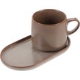 thumbnail image 1 of juego de taza y platillo de cerámica, taza de café de cerámica con platillo, taza de oficina, 1 of 7