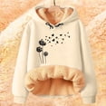 thumbnail image 1 of IMENGL Hiver Printemps Chaud Polaire à Capuche, Beige m, Taille M-5TG, 1 of 4