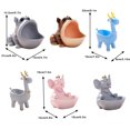 thumbnail image 3 of serony Hallway Decor Cute Replacement Vivid Animal Shape Replacement Vivid Bedroom Living Room Snack Remote Control Stationery Key Storage Holder Container Grey Type 3, 3 of 8