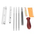thumbnail image 1 of Chainsaw Sharpener File Kit, Original Wood Handle Easy To Carry Chainsaw Teeth File Long Service Life  For Craft For Workshop, 1 of 8