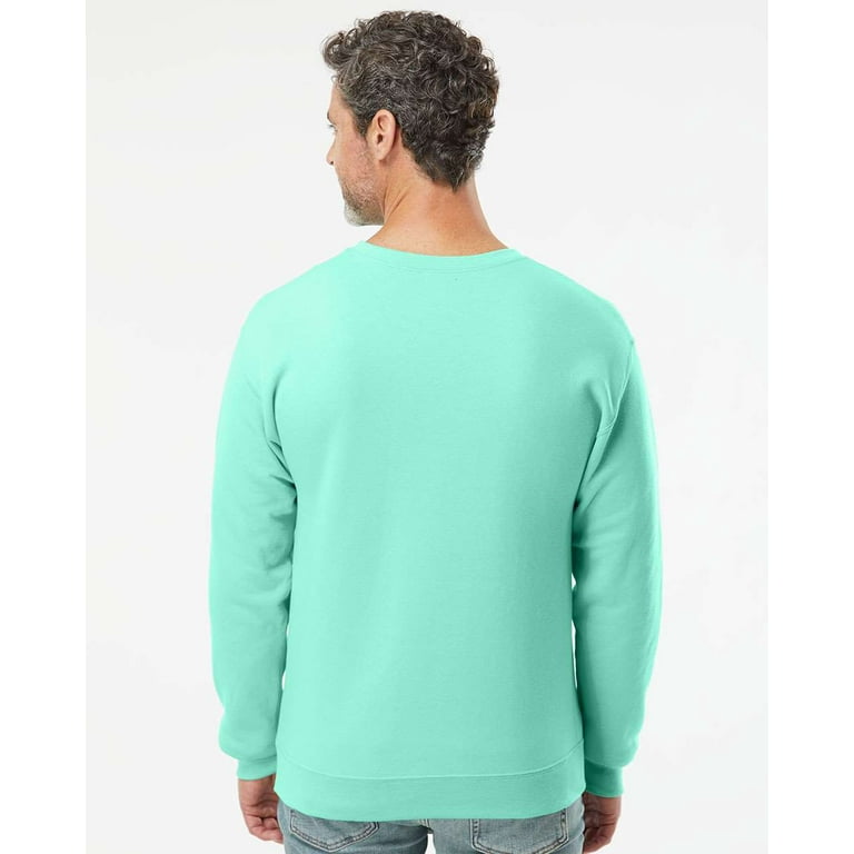JERZEES NuBlend Crewneck Sweatshirt 562MR Cool Mint Size 2XL Walmart