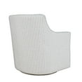 thumbnail image 6 of Jofran Barrett Crux Transitional Modern Textured Upholstery Swivel Accent Armchair, 6 of 9