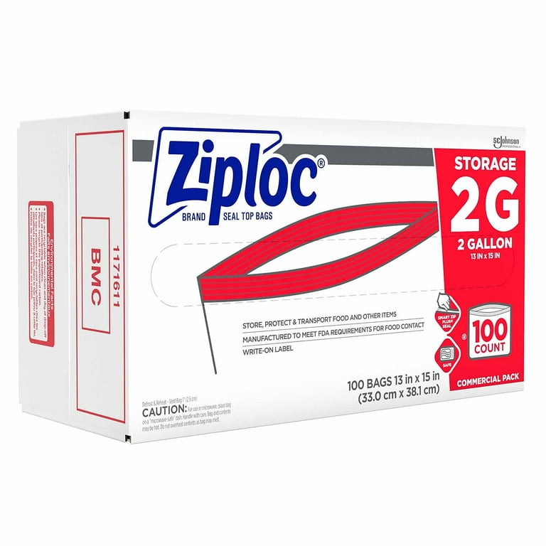 Ziploc 2 gal. Jumbo Storage Bag 043555 - The Home Depot