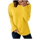 thumbnail image 3 of Camisas para mujer,Blusa informal de manga larga con cuello redondo para mujer, de poliéster, con estampado suave para uso diario, sopatenor, 3 of 9