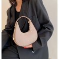 thumbnail image 2 of LHSHID Women’s Small Shoulder Bag Felt Soft Top Handle Y2k Underarm Bag Medium Tote Cute Dumpling Bag, 2 of 7