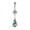 Style 4, variant on 1 Pc Stainless Steel Christmas Belly Ring CZ Dangle Navel Piercing for Xmas Gift-Style 1