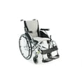 thumbnail image 1 of Silla de ruedas ergonómica ultraligera Karman K-115 de 25 lb con reposapiés extraíble, color plateado, 1 of 5
