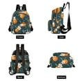 thumbnail image 4 of FORMRS Mini Backpack Purse for Women Travel Daypack Casual Shoulder Bag, Floral Oranges, 4 of 7