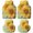Golden, variant on Sunflower Car Floor Mats 4 Pieces, Front & Rear Auto Carpet Mats Full Set with Rubber Backing, Yellow Spring Floral Botanical Universal All Weather Car Floor Protectors for SUV Truck Van