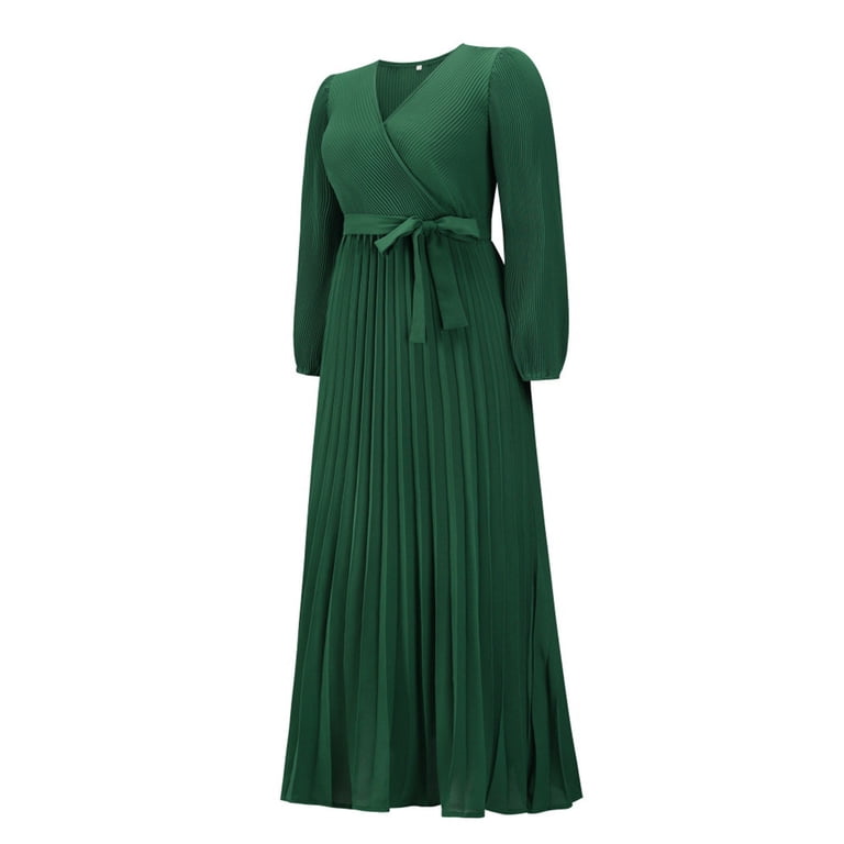 slim fit dress slacks Pleated Spaghetti Strap Tie Waist Midi Dress Cobald Blue / XL