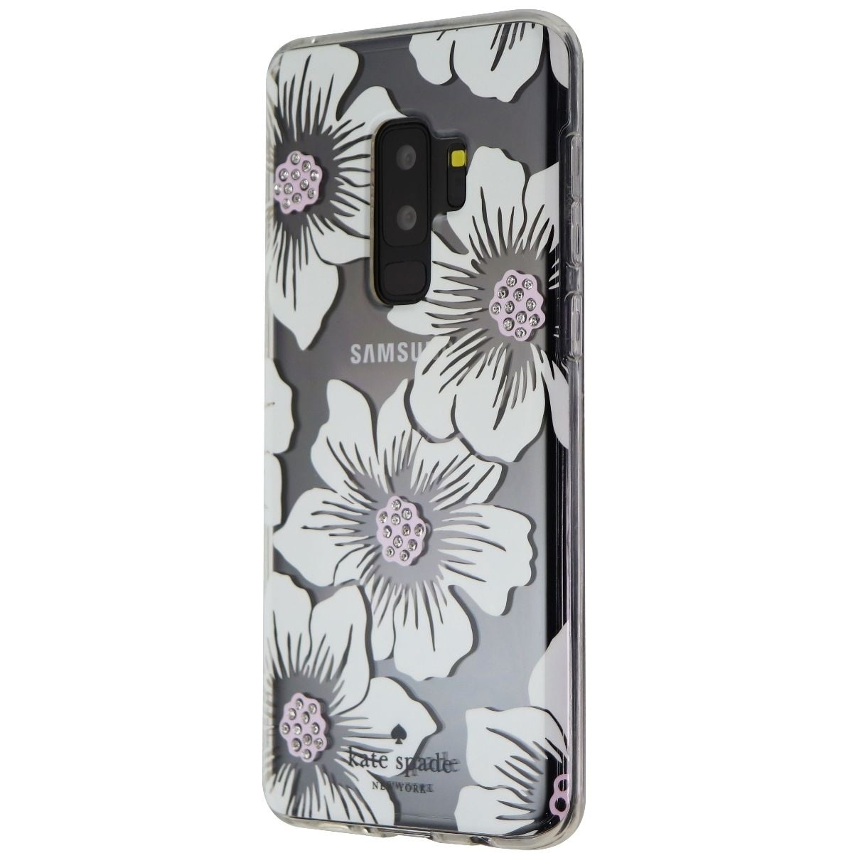 Kate Spade Hard Case for Samsung Galaxy S9+ (Plus) Clear/White Flower