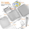 thumbnail image 4 of Horno freidora de aire grande de 20 cuartos, combo de freidora de aire 10 en 1 con ventana para la familia, horno tostador freidora de aire con rejillas para asador y libro de cocina, certificado ETL, 4 of 5