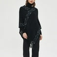 thumbnail image 6 of Wancir Shawl Wraps Gifts for Women,Warm Poncho Sweater,Tassels Open Front capes, Travel Christmas Gifts for Winter Fall, 6 of 9