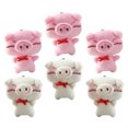 thumbnail image 2 of 6pcs Dibujos animados Peluche Animales Llavero Colgantes de peluche Piggy Bag Colgantes Colgantes, 2 of 5