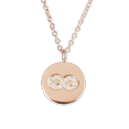 thumbnail image 1 of Collar Infinito LuckyLy Acero Inoxidable con Zirconia Cúbica Modelo Tara rosa UNITALLA, 1 of 8