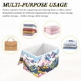 thumbnail image 6 of Yayeee Collapsible Cube Storage Bin with Lid Fabric Closet Decorative Basket with Handles, Abstract Mountain, 6 of 7