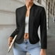 thumbnail image 5 of Chaquetas y abrigos casuales sin capucha de manga larga para mujer, blazers, chaquetas de traje, tops con empalme de encaje, blazer corto, abrigos lisos de manga larga, blusa para mujer, 5 of 9