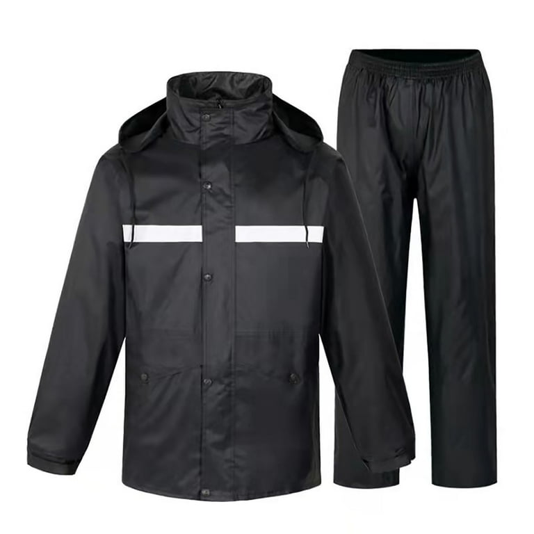 APEXFWDT Rain Suits for Men Classic Rain Gear Waterproof Hooded
