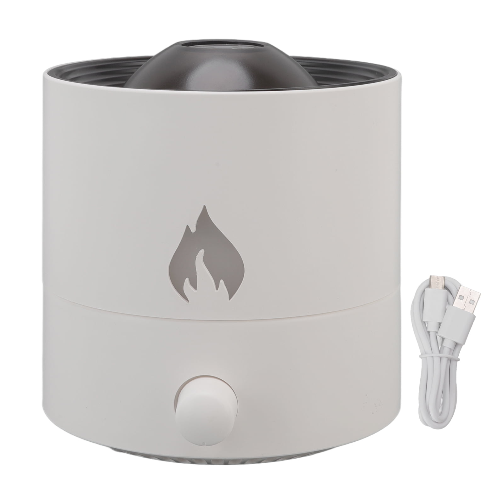 WWW_AROMADIFFUSER_HALF × 2 WHAT WE WANT Aroma Diffuser, Flame Air Humidifier Diffuser Smoke Ring