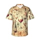 thumbnail image 1 of Fotbe Wine Camisa Hawaiana para Hombre Unisex – Camisa Casual de Verano con Botones de Manga Corta de Algodón y Lino,3X-Large, 1 of 7