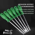 thumbnail image 3 of 5/5.5/6/7/8/10mm Hex Nut Driver Magnetic Socket Screwdriver Nut Socket Wrench Hexagonal Screw Driver Repair Hand Tools 5.5mm, 3 of 6