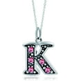 thumbnail image 3 of Yazi Jewelry Pink Letter A-Z Alphabet Initial Charms Bead Necklace Pendant, 3 of 3