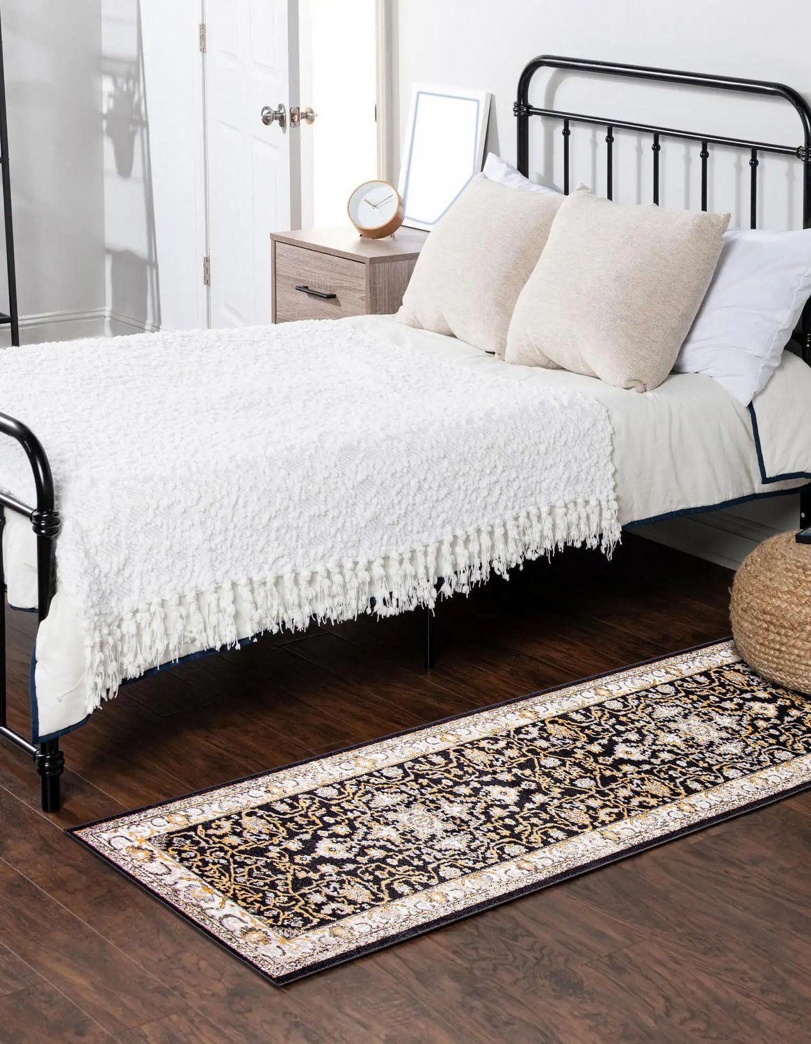 Tapis Lavable ECARPET Oriental pour Chambre, Salon, Chambre d'Enfant, Couloir